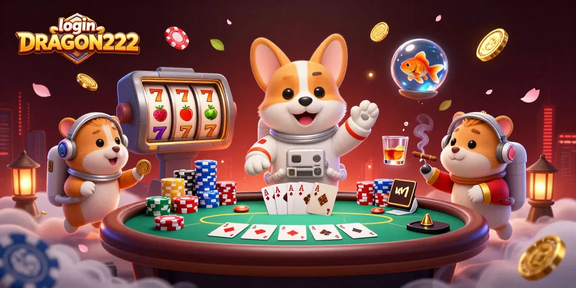 Play and win with login DRAGON222 while enjoying thrilling slot games featuring the astronaut corgi.