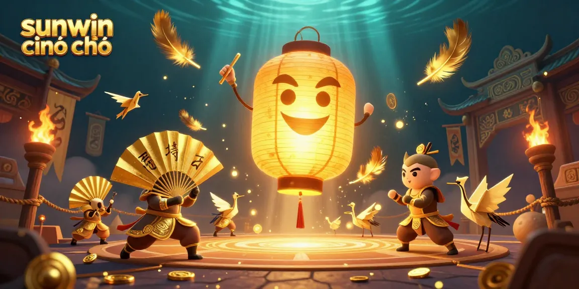Experience thrilling gameplay at sunwin chính chủ with vibrant golden lantern spirits and interactive casino elements.