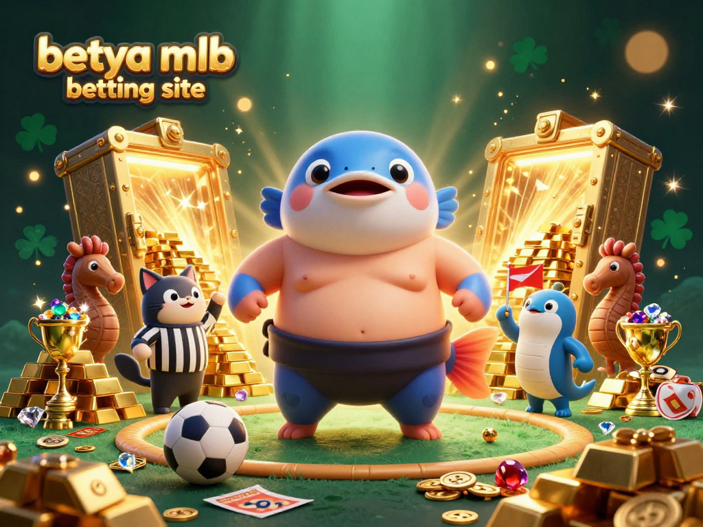 Bettors enjoy the excitement at betya mlb betting site with lively underwater sports characters and vibrant gambling elements.