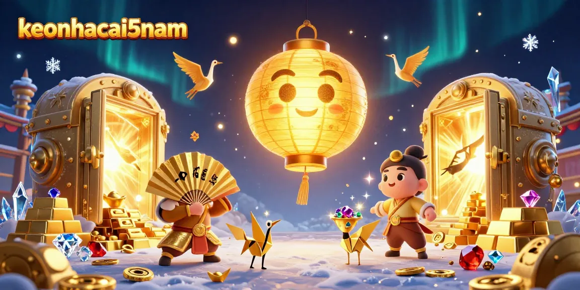 Experience thrilling wins with keonhacai5nam, featuring a vibrant casino night scene brimming with good fortune.
