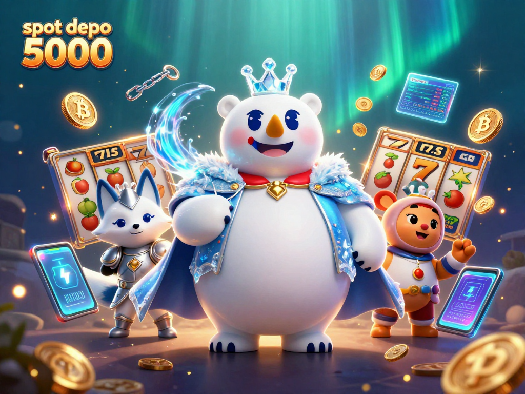 Engage with slot depo 5000 through lively slot reels and vibrant casino-themed characters.