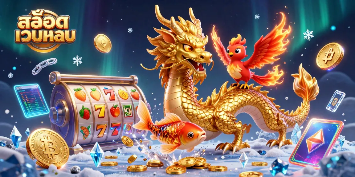 Experience thrilling gameplay at สล็อตเว็บตรง with a fierce dragon and lucky characters in a vibrant casino scene.