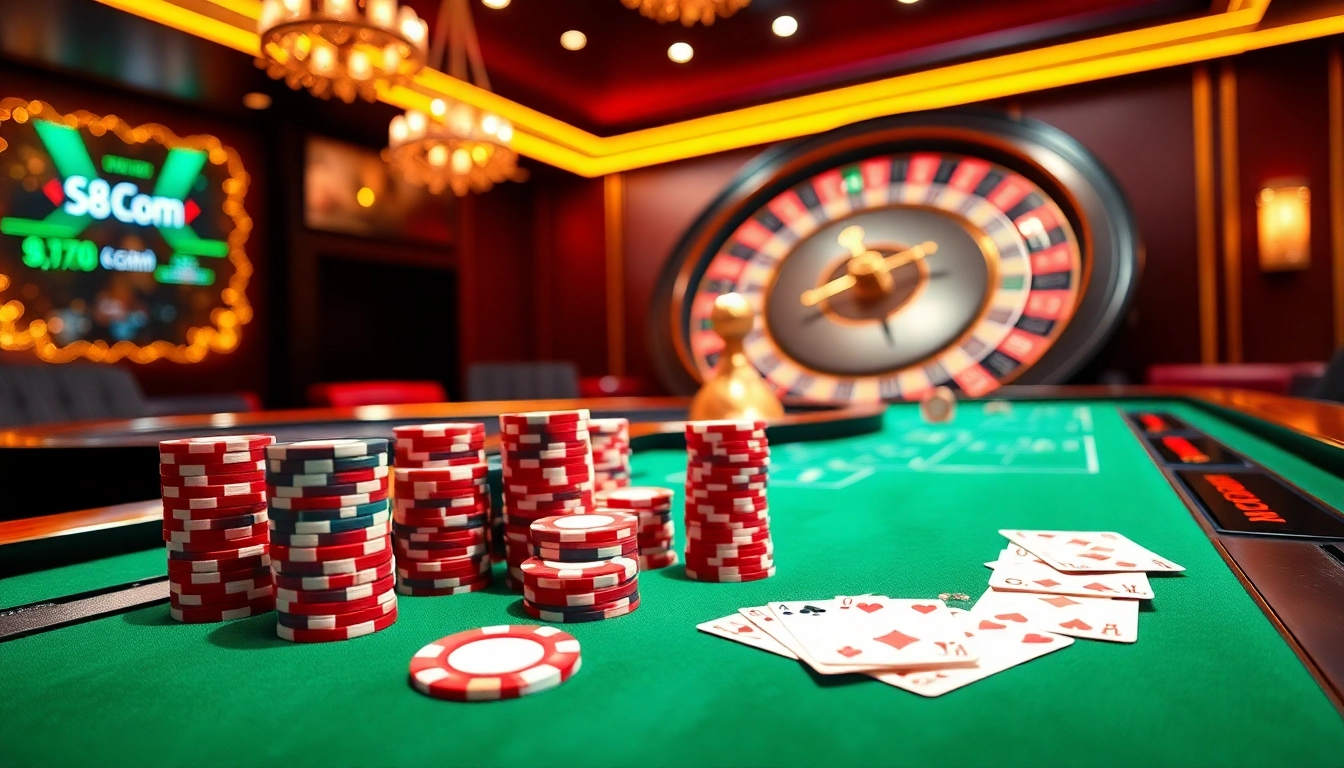 Experience the thrill of online gambling at s8 com with vibrant casino tables and high-stakes action.