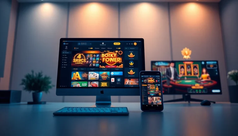 Engaging digital gaming environment showcasing Trang Chủ XX88 with casino games interfaces and security elements.