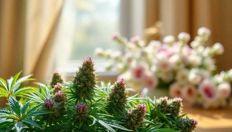 Enhance mental wellness with vibrant Mental Wellness CBD buds showcased in a tranquil setting.