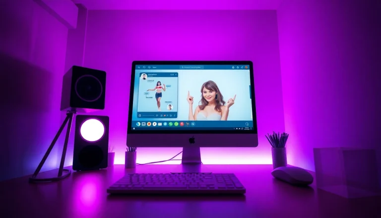 Engaging AI porn chat experience with digital character interactions in cozy atmosphere.