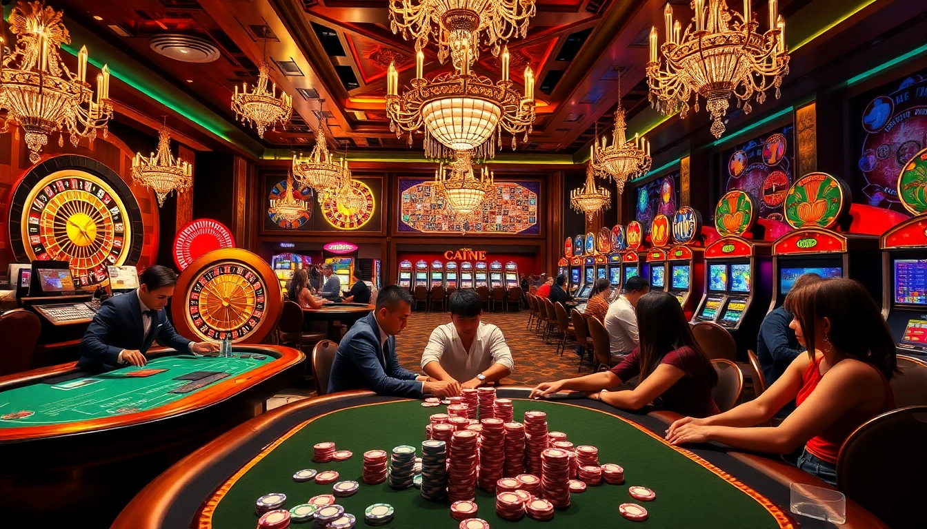 Players enjoying an exhilarating game at https://rr88co.net/ casino table, highlighting excitement and strategy.