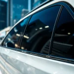 Transform your car aesthetic with the best window tint Chattanooga TN, highlighting sleek curves and glare reduction.