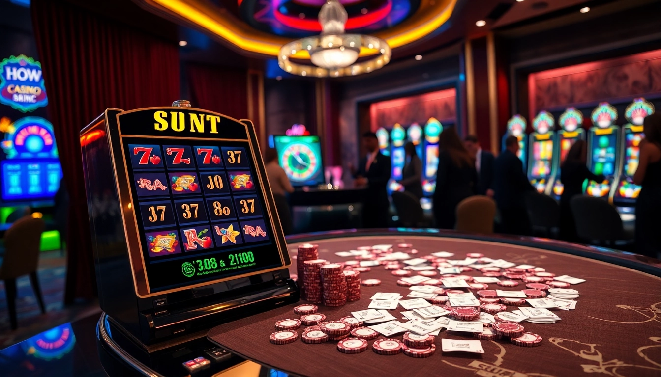 Experience thrilling action with IDN slot machines in a luxurious casino environment.