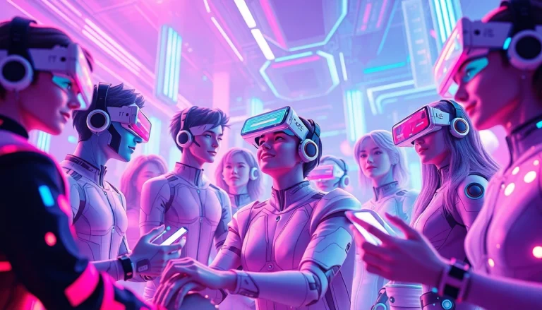 Engaging scene of character ai nsfw with customizable AI characters in a vibrant, futuristic digital landscape.